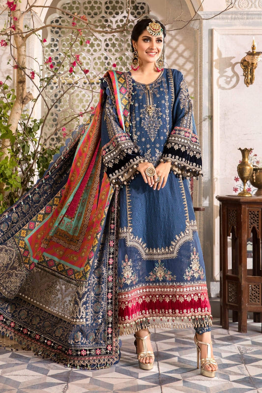 Maria B Blue Exclusive Formal Collection Chiffon Replica